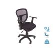OfficePro PHOENIX NOIR - Stoel - armsteunen - T-vormig - draaibaar - zwart
