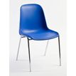 OfficePro CHARLOTTE - Stoel - polypropyleen - blauw, chroom