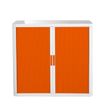 Paperflow easyOffice - Keukenkast - 2 planken - 2 deuren - metaal, polypropyleen, high-impact tinted polysterene - wit, oranje