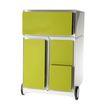 Paperflow - Voetsteun - mobiel - 4 lades - groen