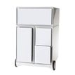 3660141926194-Caisson de bureau mobile EASYBOX - 4 tiroirs mixtes - Blanc--0