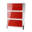 0000793672262-Caisson de bureau mobile EASYBOX - 2 tiroirs et 2 plumiers - Rouge--0