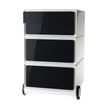 0000793672279-Caisson de bureau mobile EASYBOX - 2 tiroirs et 2 plumiers - Noir--0