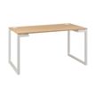 Gautier office Sunday - Tafel - rechthoekig - eiken - wit, RAL 9003 basis