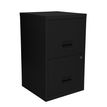 Classeur 2 tiroirs pour dossiers suspendus - 66 x 40 x 40 cm - noir