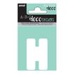 PICKUP deco Anna - Zelfklevend etiket - voorgedrukt: H - wit