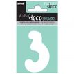 8711234003119-Pickup Déco Emma - Étiquette autocollante 70 mm - Chiffre 3 - blanc--0