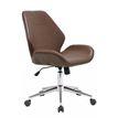 3397703559094-Fauteuil de bureau JAKARTA - sans accoudoirs - Marron--0