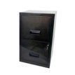 Classeur 2 tiroirs pour dossiers suspendus - 66 x 40 x 40 cm - noir vernis