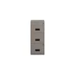 Classeur 3 tiroirs pour dossiers suspendus - 96 x 40 x 40 cm - gris souris nacré