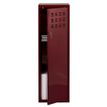 Casier de bureau avec pieds - 133 x 40 x 40 cm - rouge vernis