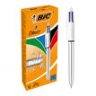3086123343979-BIC 4 Couleurs Shine - 12 Stylos à bille 4 couleurs - corps argenté métallisé--0