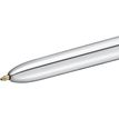 3086123343979-BIC 4 Couleurs Shine - 12 Stylos à bille 4 couleurs - corps argenté métallisé--2