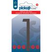 PICKUP Home 3D Stockholm - Teken - number - 90 mm (height) - voor bevestiging op oppervlak - zelfklevend - acryl - grijs