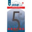 PICKUP Home 3D Stockholm - Teken - number - 90 mm (height) - voor bevestiging op oppervlak - zelfklevend - acryl - grijs