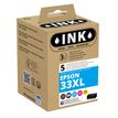 Cartouche compatible Epson 33XL Oranges - pack de 5 - noir, noir photo, cyan, magenta, jaune - ink