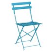 Lot de 2 chaises pliantes pour table de terrasse - Turquoise