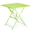 3700339880904-Table pliante de terrasse - L60 x H71 x P60 cm - Vert anis--0