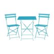 3700339880911-Table pliante de terrasse - L60 x H71 x P60 cm - Turquoise--2