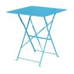 Table pliante de terrasse - L60 x H71 x P60 cm - Turquoise