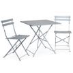 3700339880928-Table pliante de terrasse - L60 x H71 x P60 cm - Gris--2