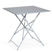 Table pliante de terrasse - L60 x H71 x P60 cm - Gris
