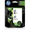 0885631805961-HP 61 - Pack de 2 - noir et 3 couleurs - cartouche d'encre originale (CZ073FN)--0