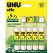 UHU stic ReNATURE - 6 Bâtons de colle - 8.2 g - Plastique écologique