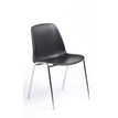 OfficePro CHARLOTTE - Stoel - polypropyleen - zwart