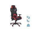 Fauteuil gamer POPER-M - accoudoirs réglables - noir et rouge