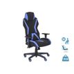 Fauteuil gamer POPER-T - accoudoirs réglables - noir et bleu