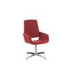2012349446676-Chaise AITA - dossier haut - siège pivotant - pietement aluminium - tissu rouge--0