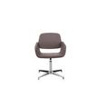 2012349446690-Chaise AITA - dossier bas - siège pivotant - pietement aluminium - tissu gris--1