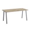 Bureau MAMBO - 160 cm - Pieds métal - Chêne/chocolat