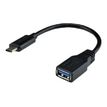 3700224753665-MCL Samar - adaptateur USB type C mâle / USB type A femelle - 17cm-Angle droit-0