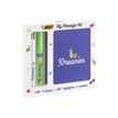 3086123558854-BIC My Message Dreamer - Kit avec 1 carnet et 1 stylo à bille 4 couleurs + 1 surligneur-Angle gauche-2