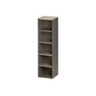 3483600784162-Colonne bibliothèque JAZZ+ - L48 x H183 x P48 - Chêne gris-Angle droit-0