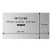 3567049002008-PORT Professional - filtre de confidentialité pour écran 17"-Avant-0