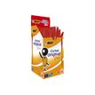 BIC Cristal Fine - Balpen - rood - 0.8 mm - fijn - pak van 50