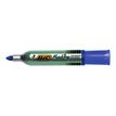2012349433836-BIC ONYX 1482 - Pack de 12 marqueurs permanents - pointe ogive - bleu-Angle gauche-1