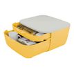 4002432124756-Leitz Cosy - Bloc de classement plastique - 2 tiroirs - jaune-Angle droit-3