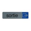 3130630671732-Exacompta - Pictogramme - Sortie - 44 x 165 mm - aluminium brossé-Avant-0
