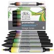 884955073995-ProMarker Watercolour - 6 Marqueurs double pointe - tons feuillage--12