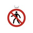3130630670124-Exacompta - Pictogramme - interdit de marcher/circuler - 200 x 200 mm - rouge-Avant-0