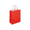 3135250985528-50 Sacs cadeau kraft - poignées torsadées - 22 cm x 12 cm x 31 cm - rouge-Angle gauche-0