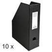 3130632901615-Exacompta - 10 Porte-revues polypro - dos 100 mm - noir - livrés à plat--0