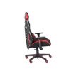 3701338800702-Fauteuil gamer POPER-M - accoudoirs réglables - noir et rouge-Gauche-5