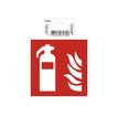 3130630670308-Exacompta - Pictogramme - extincteur - 100 x 100 mm - rouge-Avant-0