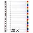 3130632000936-Exacompta - Pack de 20 intercalaires 31 positions numériques - A4 - couleurs assorties--0