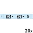 Exacompta - 20 Carnets de 50 tickets de vestiaire 3 volets - 30 x 200 mm - numéroté - bleu